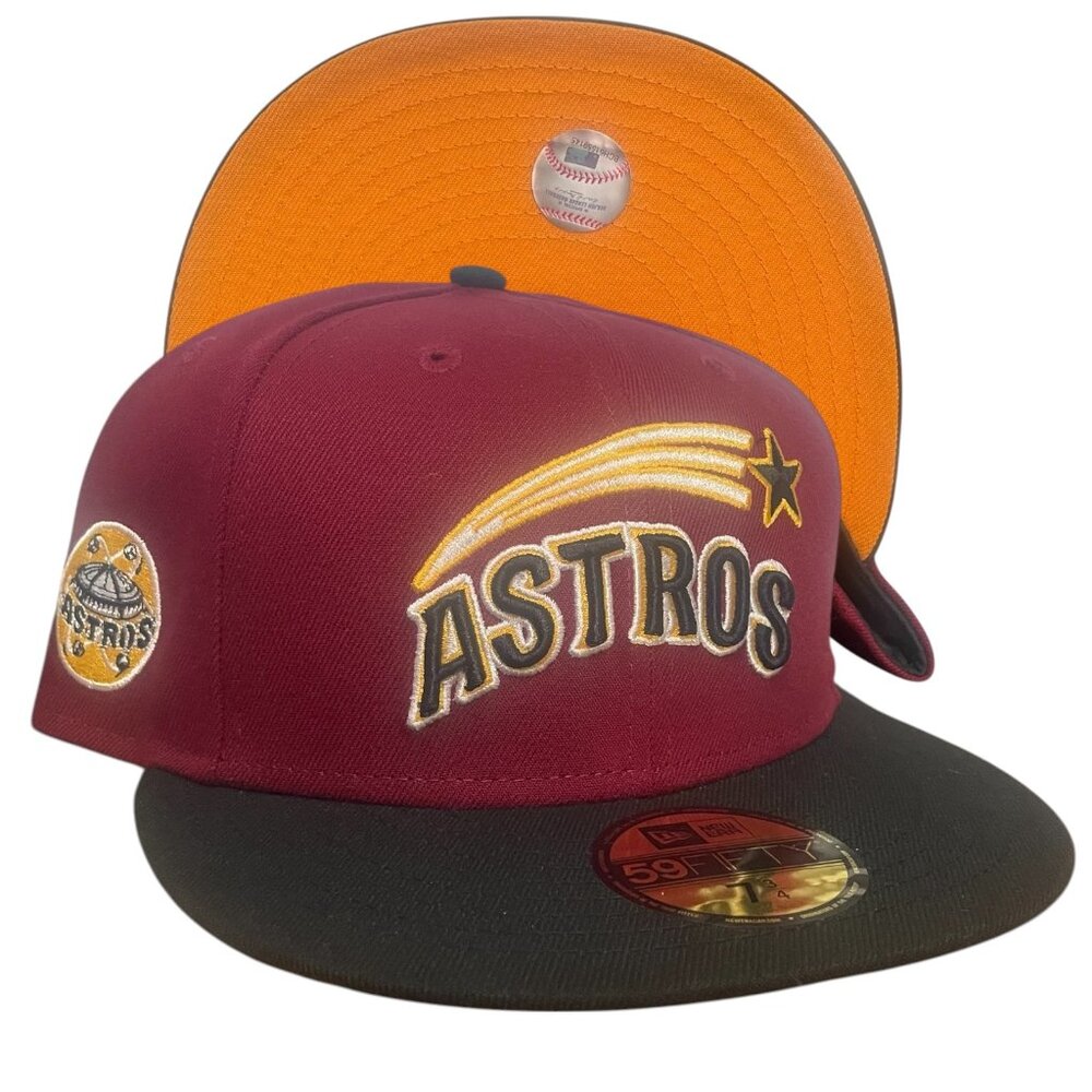 New Era Houston Astros Astro Dome Retro 59FIFTY Fitted Hat Cap Men's Size 7 3/4